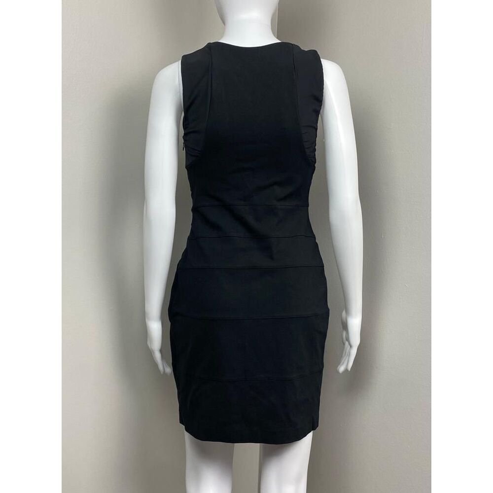 Express Criss-Cross Front Sleeveless Stretch Bodycon Dress Womens Small Black BN - Picture 5 of 9